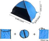 Small Pop-up Head Tent Portable Beach Shade with Two Sand Bags, Mini Beach Tent Pet Shade for Dogs/Cats