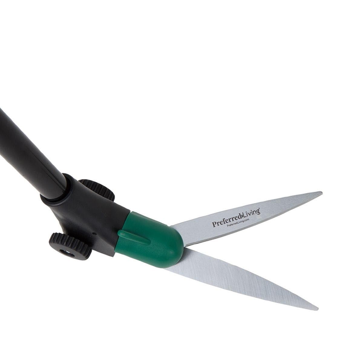 Long Handled Grass Shears – Ergonomic Lawn Edging Tool for Precise Trimming – Ideal for Edges, Flower Beds, and Lawn Maintenance – Sharp Blades & Adjustable Handle - Easy Rolling