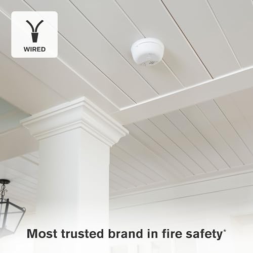 First Alert SMICO100-AC Interconnect Hardwire Combination Smoke & Carbon Monoxide Alarm with Battery Backup, 12-Pack