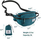 4Monster Hiking Waist Packs Portable,Water Resistant Fanny Bag with Adjustable Strap,Lightweight Crossbody Chest Bag Slim Bag