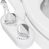 Clear Rear Bidet Attachment for Toilet - Self-Cleaning Dual Nozzle Bidet Toilet Seat with Adjustable Water Pressure - Easy Installation - Hygienic Toilet Accessories