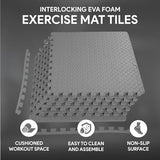 BalanceFrom Puzzle Exercise Mat with EVA Foam Interlocking Tiles for MMA, Exercise, Gymnastics and Home Gym Protective Flooring, Multiple Sizes and Colors