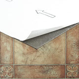 Nexus Self Adhesive 12-Inch Vinyl Floor Tiles, 20 Tiles - 12" x 12", Spanish Rose Pattern - Peel & Stick, DIY Flooring for Kitchen, Dining Room, Bedrooms & Bathrooms by Achim Home Decor