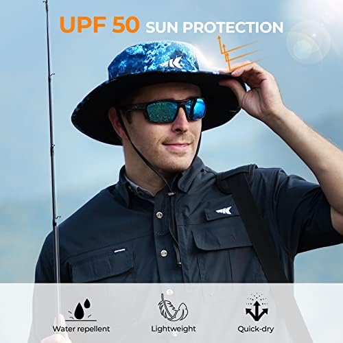 KastKing Sol Armis UPF 50 Boonie Hat - Sun Protection, Fishing, Beach & Hiking, Paddling, Rowing, Kayaking