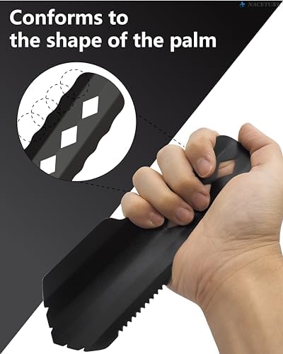 NACETURE Ultralight Backpacking Trowel Aluminum Shovel Small Potty Multitool with Longer Handle Design Essential for Hiking, Camping and Survival Bags(Black 1 Pack)