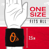 Franklin Sports MLB Team Licensed Baseball Wristbands - MLB Team Logo Sweat Wristbands - Great for Costumes + Uniforms - Pair