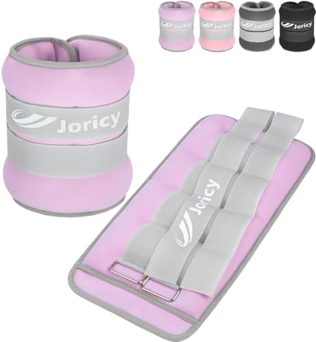 Ankle Weights A Pair of 1/2/3/4/6/8/10/12/20 LBS Wrist Leg Arm Weights for Women Men kids child with Adjustable Straps, Strength weighted for Physical Therapy Running Walking Fitness Gym Workout