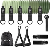 VEICK Resistance Bands, Exercise Bands, Workout Bands Set for Working Out with Handles for Men Women, Elastic Exercising Bands for Fitness Weights Work Out at Home Gym