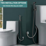 Handheld Bidet Sprayer for Toilet, Premium Stainless Steel Bathroom Bidet Sprayer Set with Anti-Leaking Hose &Water Pressure Control for Feminine Wash, Cloth Diaper for Baby Wash, Wall or Toilet Mount