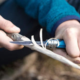 Opinel Outdoor Junior No. 07 Stainless Steel Folding Knife with Safety Rounded Tip, Integrated Whistle, Made in France