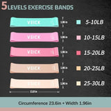 VEICK Resistance Bands, Exercise Bands, Workout Bands Set for Working Out with Handles for Men Women, Elastic Exercising Bands for Fitness Weights Work Out at Home Gym