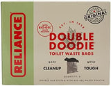 Reliance Products 2683-03 Double Doodie Toilet Waste Bags (6-Pack), Black