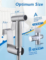 Handheld Bidet Sprayer for Toilet, BRITULIF Jet Sprayer for Toilet Muslim Shower Set, Adjustable Bidet Attachment Toilet Water Sprayer,Bidets for Existing Toilets Bidet Hose for Feminine Wash