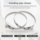 4-Inch Dryer Vent Hose 26FT, Flexible Aluminum Duct with 2 Clamps, Heavy-Duty Four Layer Protection for HVAC Ventilation and Exhaust