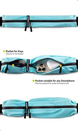 Fitgriff® Running Belt for Men & Women - Secure Jogging Pouch for Phone, Keys & Essentials - For All Cell Phones