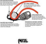 Petzl GRIGRI + Belay Device with Cam-Assisted Blocking and Anti-Panic Handle, Suitable for Learners and Intensive Use - Orange