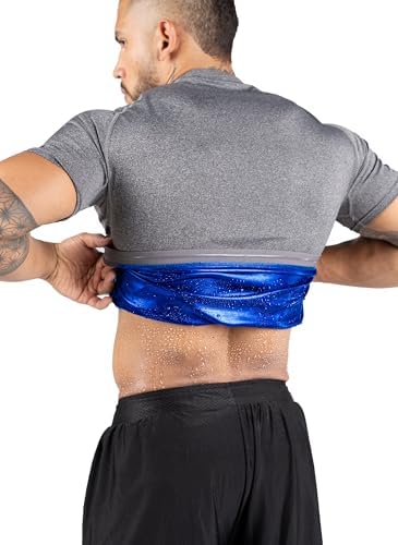 Kewlioo Men's Sauna Suit Shirt - Heat Trapping Sweat Compression Vest, Shapewear Top, Gym Exercise Versatile Shaper Jacket