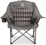 Guide Gear Oversized Extra Large Padded Camping Chair, Portable, Folding, Large Camp Lounge Beach Chairs for Outdoor, Adults, Men and Women, Heavy-Duty 400 Pound Capacity, with Cup Holder