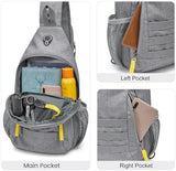 G4Free Sling Bag RFID Blocking Crossbody Backpack Travel Chest Bag Hiking Daypack for Women Men Outdoor Sports