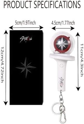 Kpop Stray Kids Light Stick Ver 2 Keychain Concert Fan Gift SKZ Goods Light Stick Color and Speed Adjustable Includes 15 Modes