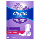 Always Anti-Bunch Xtra Protection, Panty Liners For Women, Extra Long Length, Unscented, 68 Count X 4 Packs (272 Count Total) (Packaging May Vary)