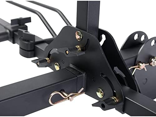 Young 4-Bike Rack Hitch Mount Platform Style Carrier for Cars Trucks SUVs Minivans with 2" Hitch Receiver, 4 Bikes X 40 lbs (160 lbs Total) Load Capacity