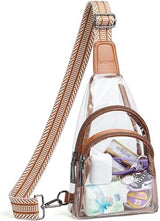 Clear bags Stadium Approved Crossbody Sling Bag Fanny Pack Backpack Purses for Women Men Belt bag for stadium events