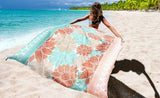 Beach Blanket Waterproof Sandproof Extra Large Beach Mat 79" X 83"/120"x108"for 1-8 Adults Quick Drying Durable Outdoor Picnic Mat for Beach Travel Camping Hiking