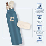 IRON °FLASK Camping & Hiking Hydration Canteens - Narrow Straw Lid & Boot - Leak Proof Vacuum Insulated Stainless Steel - Hot & Cold Double Walled Sports Water Bottle - Dream Sunset, 24 Oz