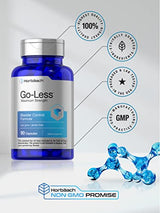 Go Less Bladder Control Pills | 90 Capsules | Maximum Strength for Women and Men | Non-GMO & Gluten Free Formula | by Horbaach