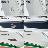 Globalcom Fiberglass Boat Repair Kit, Gel Coat Repair Kit for Boats, Marine Fiberglass Repair Kit for Boats, Epoxy Filler for Boats, Fiberglass Repair Kit Fix Holes Chips Pit Cracks (Color Match)