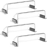 4 Pack Transparent Adjustable Air Deflector for Vents, Sidewalls and Ceiling Registers, 8.5" to 15"