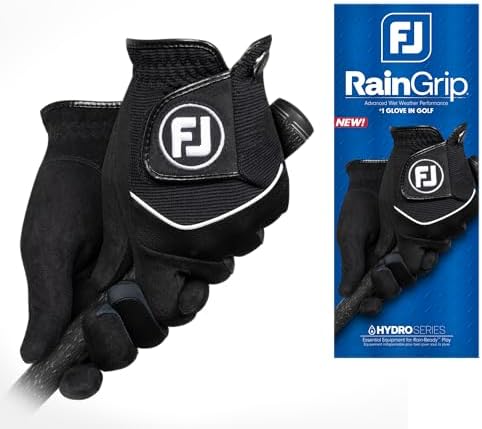 FootJoy Men's RainGrip Golf Glove, Pair