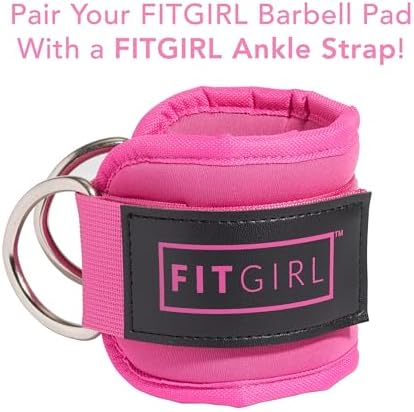FITGIRL - Squat Pad and Hip Thrust Pad for Leg Day, Barbell Pad Stays in Place Secure, Thick Cushion for Comfortable Squats Lunges Glute Bridges, Olympic Bar and Smith Machine