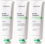 Boka Fluoride Free Toothpaste - Nano Hydroxyapatite, Remineralizing, Sensitive Teeth, Whitening - Dentist Recommended for Adult, Kids Oral Care - Ela Mint Natural Flavor, 4oz 3Pk - US Manufactured