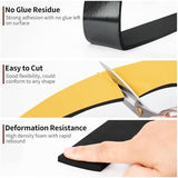 Yotache High Density Adhesive Foam Seal Tape 2 Rolls 2" W X 1/4" T, (New Adhesive Craft) Weather Strip Insulation for RV, Air Conditioning Window, Garage Door, Total 13 Ft Length