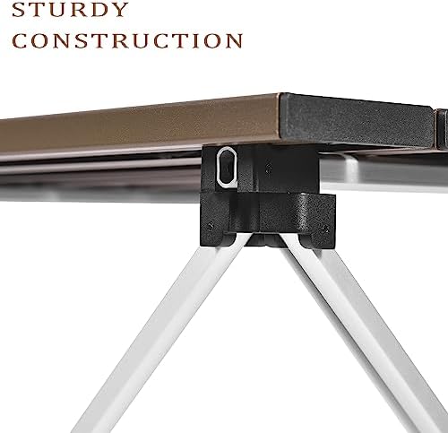 Grope Small Folding Camping Table with Aluminum Table Top, Beach Table for Sand with Carrying Bag,Prefect for Outdoor,Picnic,BBQ,Cooking,Festival