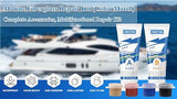 Marine Fiberglass Repair Kit (Color Match), 3.5oz/100g Gel Coat Repair Kit for Boats, Fiberglass Repair Fix Holes, Chips, Deep Cracks, Ceramic, Porcelain Fiberglass Filler