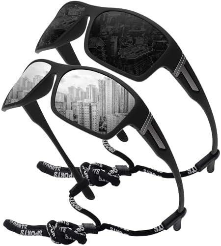 STORYCOAST Polarized Sports Sunglasses for Men Women Unbreakable Frame Cycling Fishing Driving