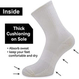 Busy Socks 3 Pack Men's Merino Wool Hiking Crew Socks Womens Warm Thick Cushioned Outdoor Athletic Socks for Walking Running