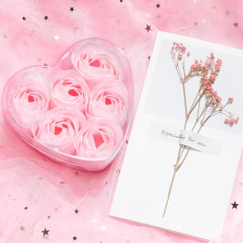 Birthday Gifts for Women Self Care Gifts Get Well Soon Gifts, Rose Relaxing Spa Gifts Basket Care Package w/ Luxury Flannel Blanket, Unique Christmas Gifts for Mom Her Friend Sister Wife Grandma