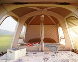 Vidalido 8-10 Person Camping Tent with 3 Door 2 Room Large Family Cabin Tents, Double Layer Waterproof Portable Glamping Tent, Big Tents for Outdoor Picnic Camping Hiking and Family Gathering