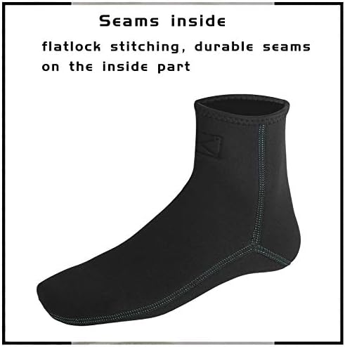 OMGear Water Socks Neoprene Socks Beach Booties 3mm 5mm Anti-Slip Wetsuit Footwear Fin Swim Sand Proof Socks