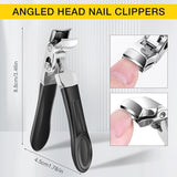 ClipMaster Pro Toenail Clippers,Dotmalls ClipMaster Pro,Grishay ClipMaster Pro,Clip Master Pro for Thick Nails,Large Angled Head Toenail Clippers with Wide Opening for Elderly Seniors(1Pcs)