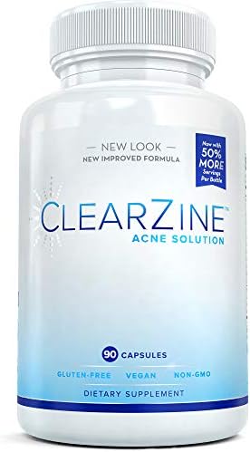Acne Pills for Teens & Adults | Clear Skin Supplement, Vitamins for Hormonal & Cystic Acne, 90 Caps