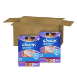 Always Discreet Adult Incontinence Underwear for Women and Postpartum Underwear, Large, Up to 100% Bladder Leak Protection, 76 Count (2 Packs of 38)