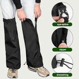 Adnee 2 PCS Lawn Care Leg Gaiters-Weed Eating Leg Protectors-Garden Trimming Leg Chaps-Adjustable Leg Guards for Garden and Farm Working, Black