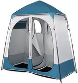 VINGLI 2 Room Shower Tent, 7.5 FT Instant Pop Up Shelter with Carrying Bag, Privacy Changing Room Tent,Perfect for Portable Toilet, Camping, Dressing, Outdoor Indoor, Easy Set Up