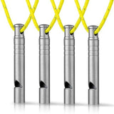 TISUR Titanium Emergency Whistle,120db Safety Whistle with Lanyard,Outdoor Survival Small Whistle for Life Saving,Hiking,Pets Training,Coach Sports