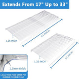 Air Vent Extender for Under Furniture, Floor Vent Deflector for Floor Register Up to 12" Wide, Extends from 17"-33" (1PCS)